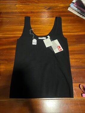 A.L.C. Black Scoop Tank